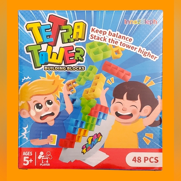 TETRA TOWER - BALANCING BLOCKS ~ Inno2Eleph Balancing Game 48-PCS AGES 5ys+ - Picture 2 of 8